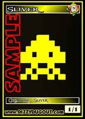 Sliver Token – Custom: Space Invaders Yellow